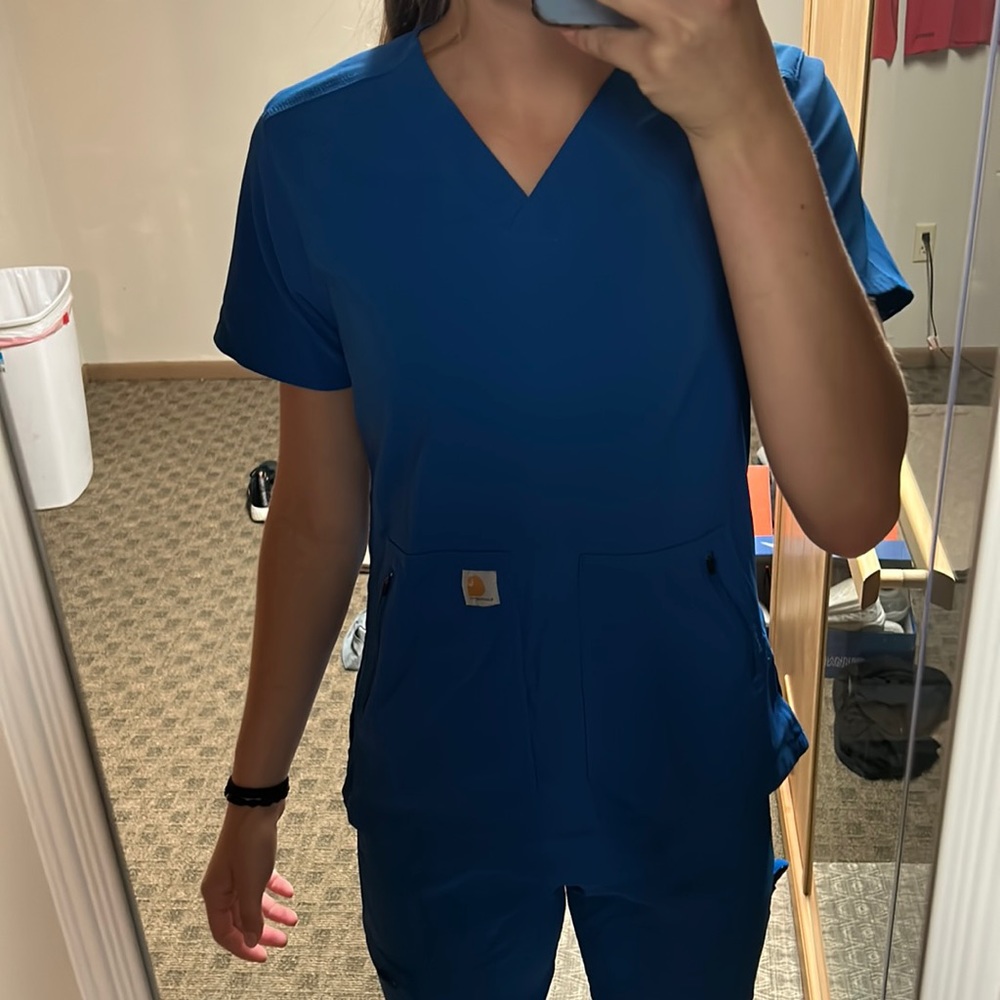 Royal Blue Carhart Scrub Set